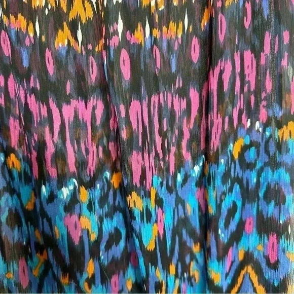 Jessica Sheer Blouse Short Sleeved Off The Shoulder Colourful Elastic  Size XS - Picture 11 of 16